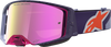 ALPINESTARS GOGGLES Supertech Hiten Goggle with Pink Mirror Lens, Purple/Red - 5100527-3229