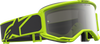 ALPINESTARS GOGGLES Vision 5 Rora Goggle 5101927-1744, Yellow Fluo/Black with Silver Mirror Lens