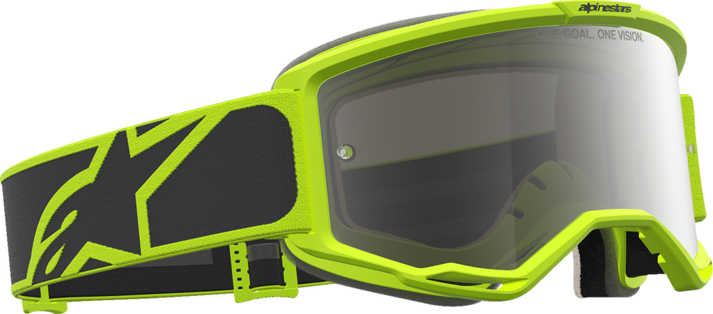 ALPINESTARS GOGGLES Vision 5 Rora Goggle 5101927-1744, Yellow Fluo/Black with Silver Mirror Lens