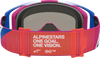 Alpinestars Vision 8 Maven Goggle, Fire Red/Black with Red Mirror Lens, Part 5101627-3235