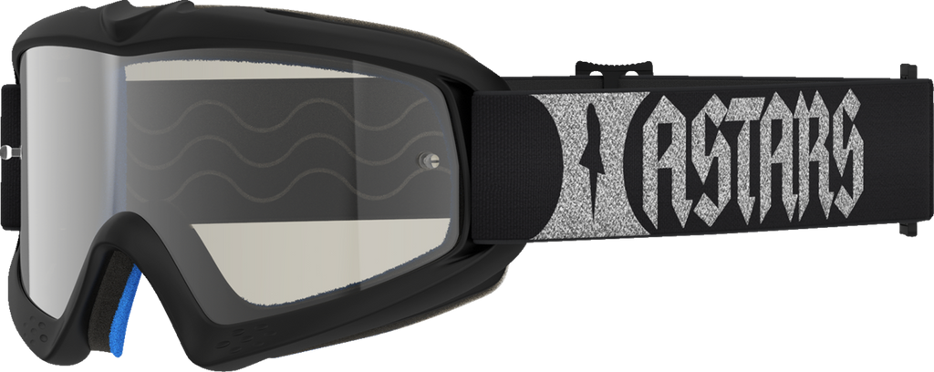 Alpinestars Youth Vision Atrox Goggle Black/Silver with Silver Mirror Lens 5140327-1728