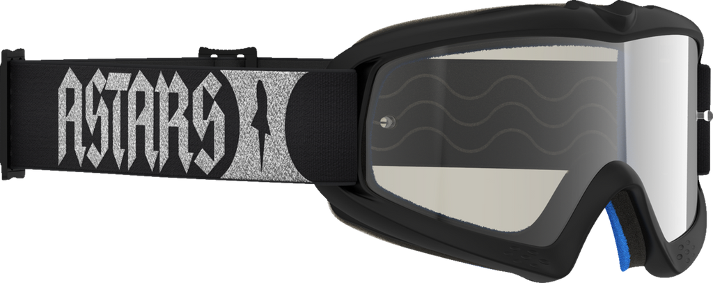 Alpinestars Youth Vision Atrox Goggle Black/Silver with Silver Mirror Lens 5140327-1728
