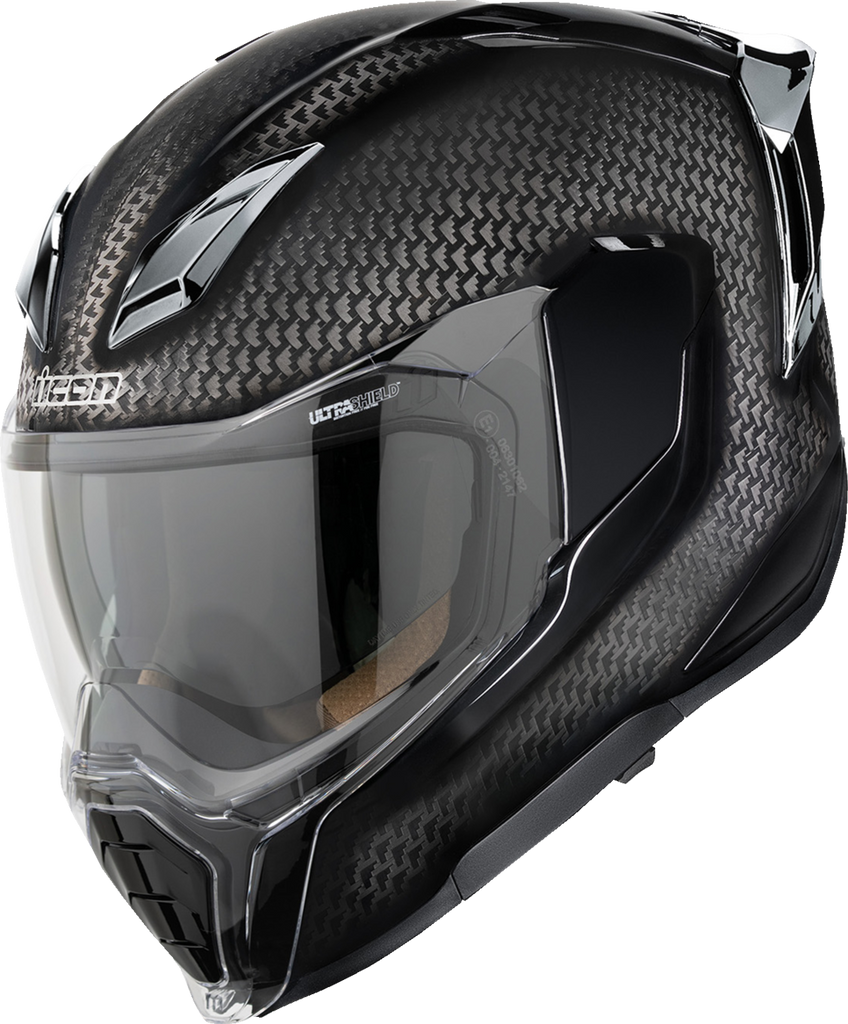 ICON Ultraflite™ Carbon Helmet with MIPS® and Silver Finish, Large — 0101-20637