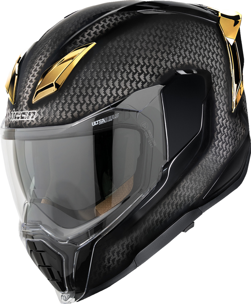 ICON Ultraflite Carbon MIPS Helmet with Gold Finish, XS - 0101-20641