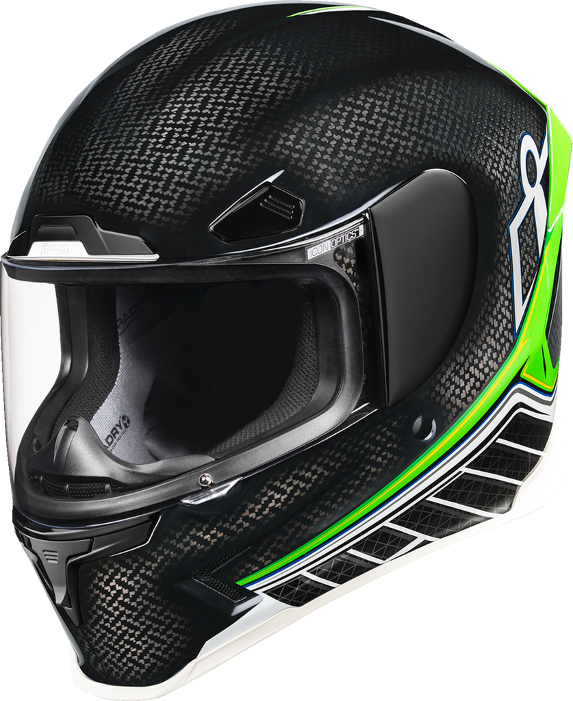 ICON Airframe Pro™ Carbon Hyperstrike Helmet, Green, Medium, 0101-20671