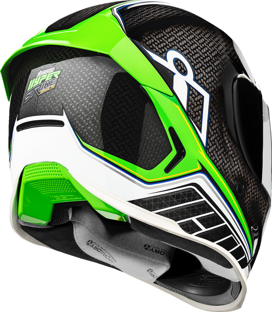 ICON Airframe Pro™ Carbon Hyperstrike Helmet, Green, Large – 0101-20672