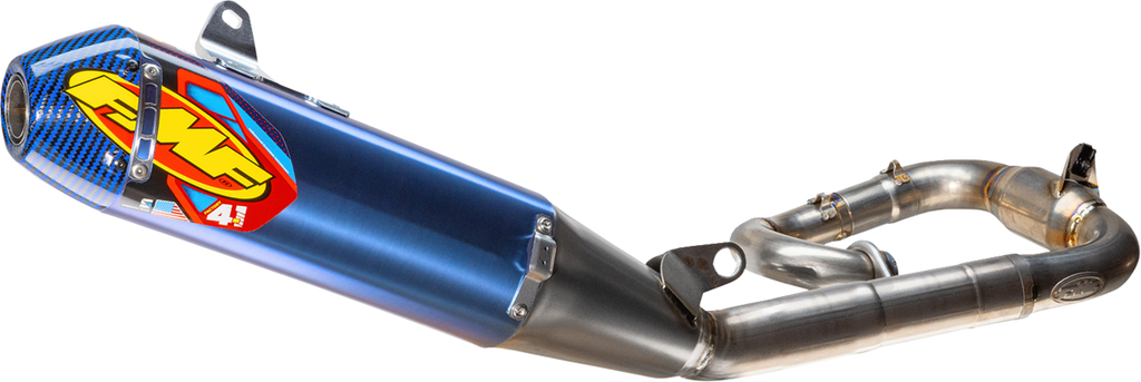 FMF Factory 4.1 RCT Slip-On Muffler - Titanium/Anodized - Carbon End Cap - YZ450F/X 044488