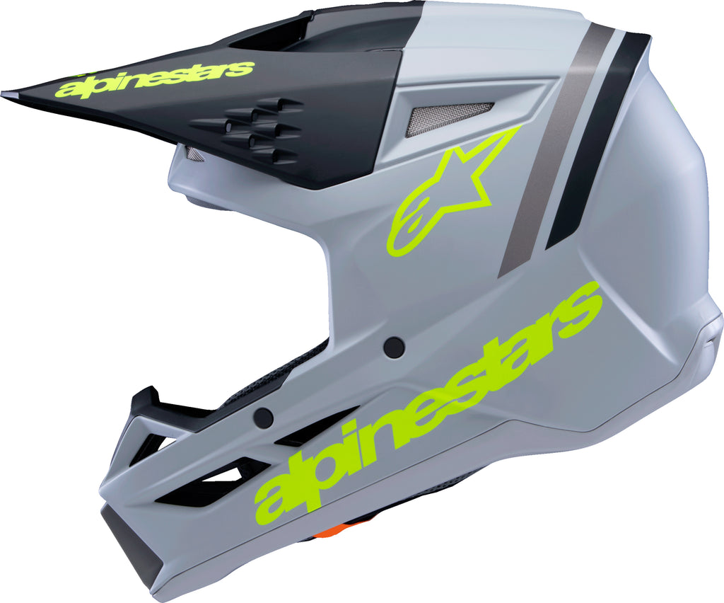 Sm3 Youth Radium Helmet Gry/Blk/Ylw Fluo Matte Yl