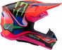 S M10 Deegan Helmet Orng Flo/Prpl/Pnk Fluo Sm