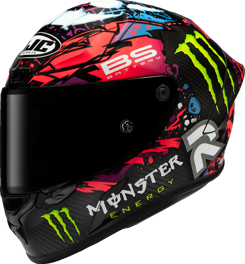 HJC RPHA 1N V2 Carbon Funky Diablo MC8 Helmet, 2XL - FB27NUS8108V