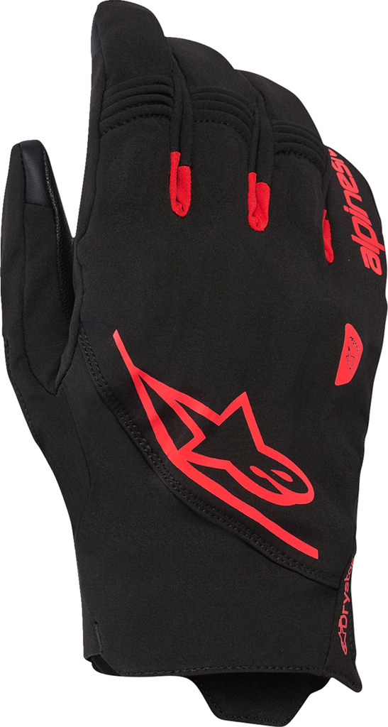 Alpinestars Faster V3 Plasma Drystar Gloves, Black/Fluo Red, Medium, 3560227-1030-M