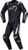 Alpinestars Missile v3 1-Piece Leather Suit Black/White, US 40 / EU 50 - 3150127-12-50