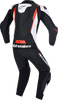 Alpinestars Missile v3 1-Piece Leather Suit Black/White/Red Fluo, US 38 / EU 48