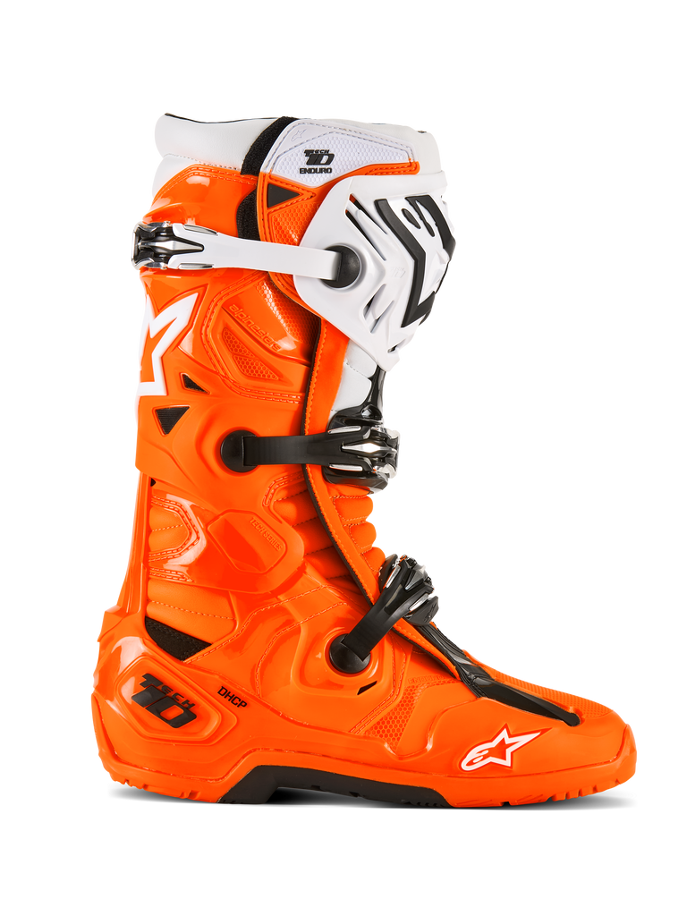 Tech 10 Enduro Boots Orange Fluo/Black/White 8