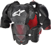 A 10 V2 Full Chest Protector Anthracite/Black/Red Md/Lg