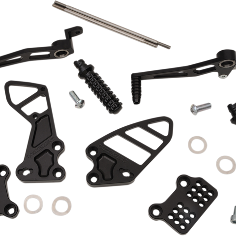 VORTEX Rearset - Black - GSXR6/7 RS503K