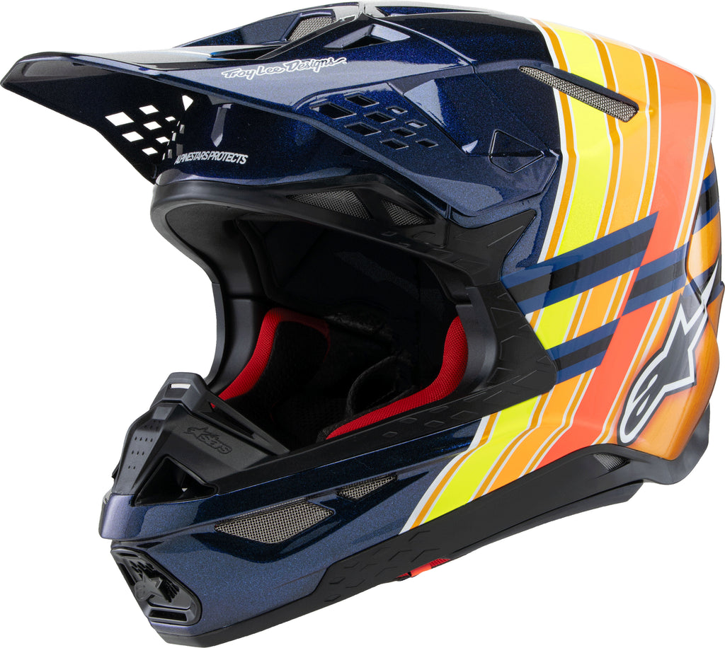 S M10 Tld Edition 25 Helmet Drk Blu/Org/Ylw Fluo/Red Lg