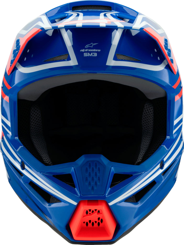 Sm3 Youth Wurx Helmet Blue/Red/Wht/Blk Yl