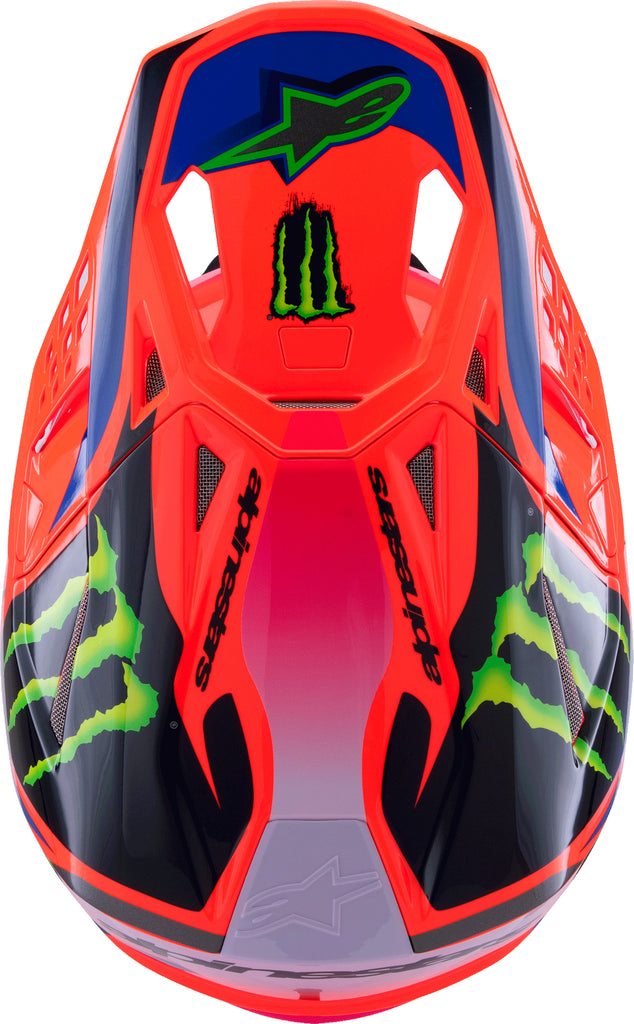 S M10 Deegan Helmet Orng Flo/Prpl/Pnk Fluo Sm