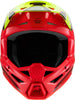 Sm3 Youth Fray Helmet Rd/Ylw Fluo/Blk Ym