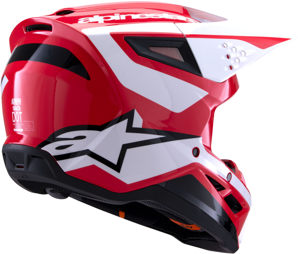 Sm3 Heat Helmet Red/White/Black Glossy Sm