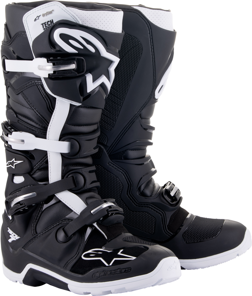 Tech 7 Enduro Drystar Boots Black/White Sz 7