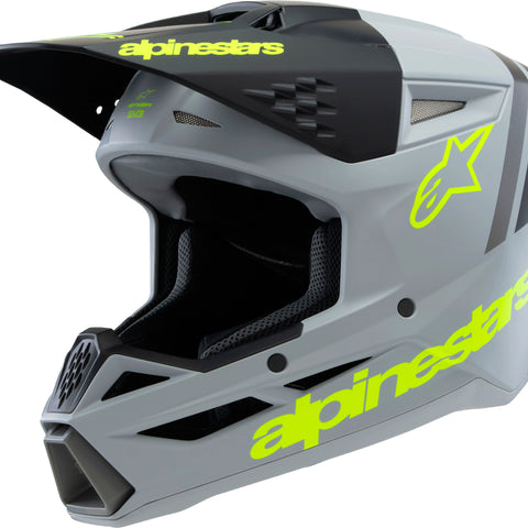 Sm3 Youth Radium Helmet Gry/Blk/Ylw Fluo Matte Ys