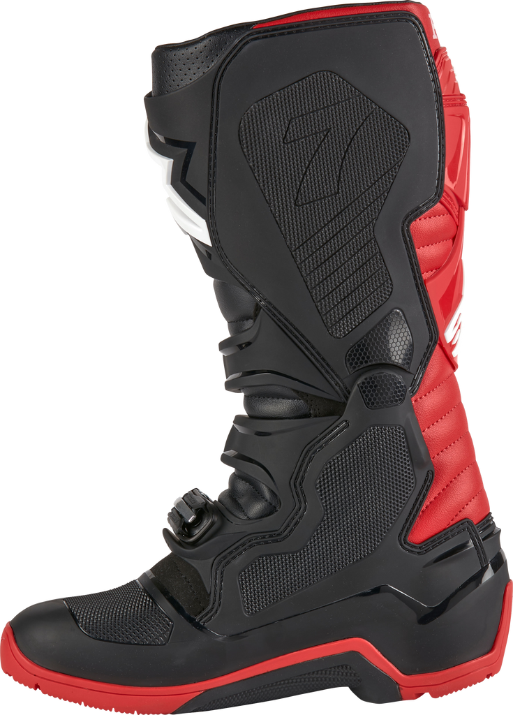 Honda Tech 7 Enduro Drystar Black/Bright Red Sz 8