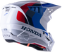 Honda S M5 Helmet White/Blue/Red Glossy Xs