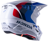 Honda S M5 Helmet White/Blue/Red Glossy 2x