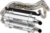 TRINITY RACING Dual Exhaust - Brushed - Talon TR-4170D