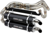 TRINITY RACING Dual Exhaust - Black - Talon TR-4170D-BK