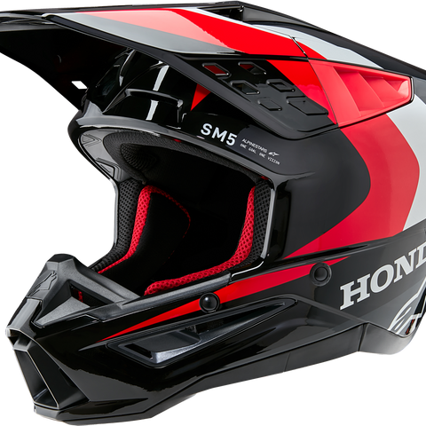 Honda S M5 Helmet Black/Red Glossy 2x