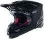 Supertech S M10 Solid Helmet Black Glossy/Carbon Xs