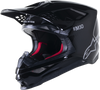 Supertech S M10 Solid Helmet Black Glossy/Carbon 2x