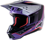 S M5 Sail Helmet Violet/Blk/Slvr Glossy Md