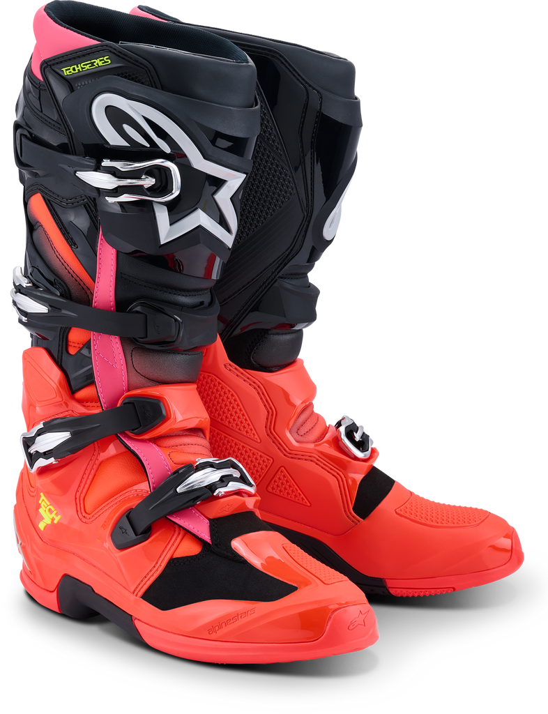 Tech 7 Black/Red Fluo/Pink Fluo 12