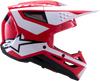 Sm3 Heat Helmet Red/White/Black Glossy Lg