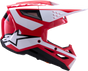 Sm3 Heat Helmet Red/White/Black Glossy 2x