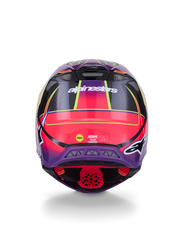 Supertech S M10 Era Helmet Pnk/Violet/Ylw Fluo Glossy Xl