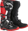 Honda Tech 7 Enduro Drystar Black/Bright Red Sz 6