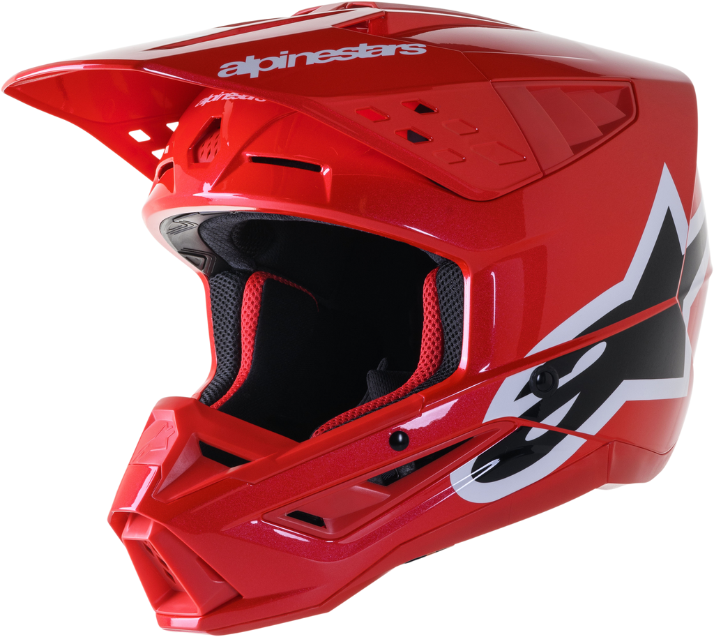 S M5 Corp Helmet Bright Red Glossy Sm