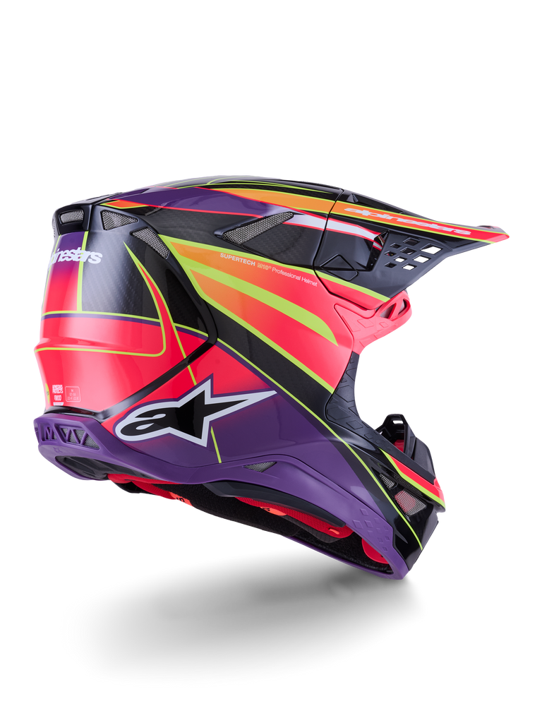 Supertech S M10 Era Helmet Pnk/Violet/Ylw Fluo Glossy Xl