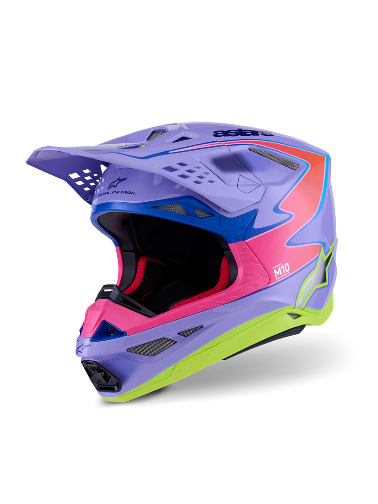 S M10 Jett Lawrence R01 Helmet Purp/Pnk Fluo/Ylw Fluo Gls Xs