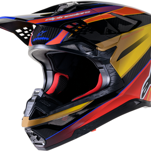 Supertech S M10 Era Helmet Gold Ylw/Rio Red Glossy Xl