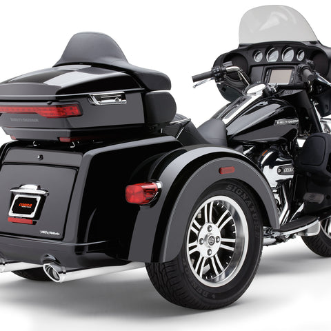 Slip Ons W/Billet Tips Chrome Tri Glide 09 22