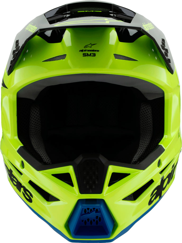 Sm3 Youth Radium Helmet Ylw Fluo/Blk/Blue Ym
