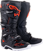 Tech 7 Enduro Boots Black/Red Fluo Sz 6