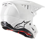 S M5 Solid Helmet White Glossy Md