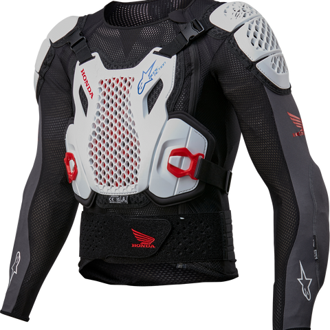 Honda Bionic + V2 Protection Jacket Blk/Wht/Blu/Br Red 2x